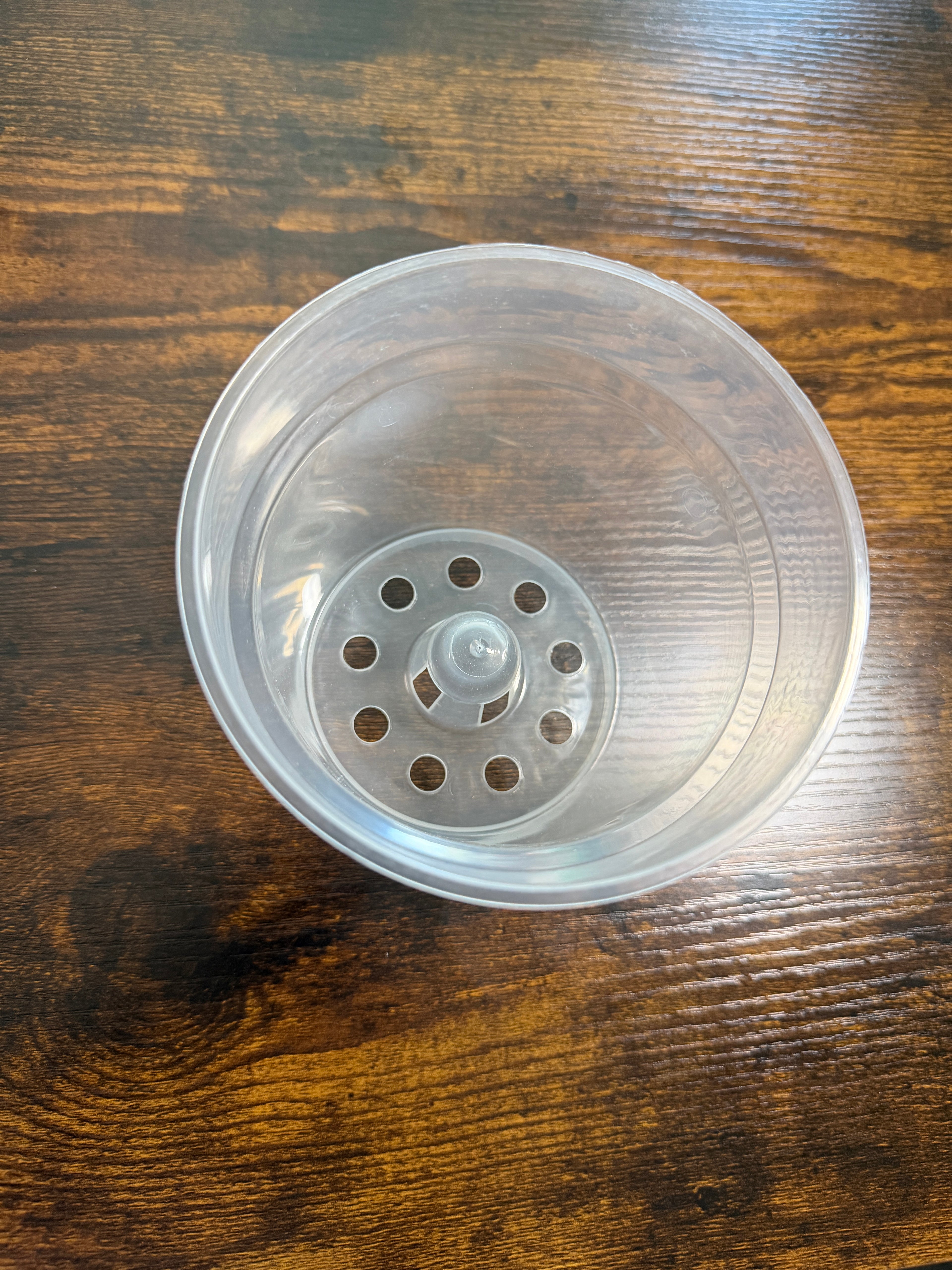Clear Orchid Pot with Elevated Drainage Cone